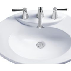 Toto Pacifica Self Rimming Lavatory Sink 25-5/8" X 17-3/4" Virteous China LT909#01 (Fixtures Not Included)