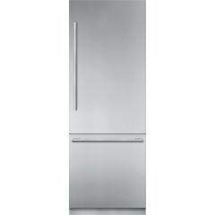 Thermador Freedom Collection 30 Inch Built-In Bottom Mount Smart Refrigerator with 16 cu. ft. Total Capacity, Diamond Ice Maker, and Freedom® Water Filter: Masterpiece Handle T30BB915SS
