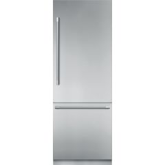 Thermador Freedom Collection 30 Inch Built-In Bottom Mount Smart Refrigerator with 16 cu. ft. Total Capacity, Diamond Ice Maker, and Freedom® Water Filter: Professional Handle T30BB925SS