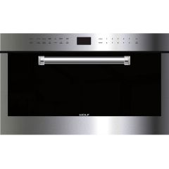 Wolf E Series 30 Inch Built-in Microwave Oven with 1.8 cu. ft. Capacity, 950 Cooking Watts, 10 Cooking Programs, Sensor Cook, Gourmet Mode, Keep Warm Mode, Quick Start Controls Professional Handle MDD30PE/S/PH