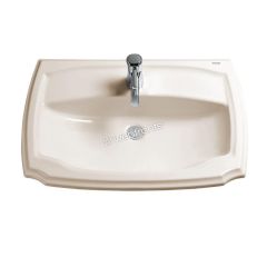 Toto Guinevere Self Rimming Lavatory Sink 28-1/8" X 19-5/8" Virteous China Sink Sedona Beige LT971.8#12 (Fixtures Not Included)