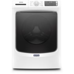 Maytag 27 Inch Front Load Washer with 4.5 cu. ft. Capacity, 12-Hr Fresh Hold Steam Option Cycle Memory White MHW5630HW