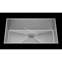 Mila 32" X 17.5" X 10" Stainless Steel Truse Flush Mount Kitchen Sink Featuring Low Profile Rims MLFS-656SB 