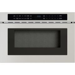 Zephyr MWD2401AS 24 Inch Microwave Drawer with 1.2 cu ft Capacity, 10 Power Levels, Electronic Touch Controls, Easy Clean Coating, Sensor Cooking, Melt/Soften and ADA Compliant