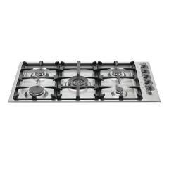 Bertazzoni Master Series Q36M500X 36 Inch Gas Cooktop with 5 Sealed Burners, 18,000 BTU Dual-Ring Power Burner, Continuous Cast Iron Grates and Electronic Ignition: Natural Gas (Open Box)