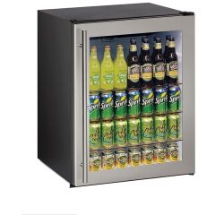 U-Line 24 inch Under-Counter Refrigerator Beverage Center Mini Fridge ADA24RGLS-13 (Open Box)