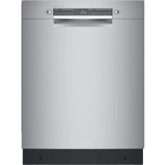 Bosch 300 Series 24 Inch Full Console Built-In Smart Dishwasher with 13 Place Setting Capacity, 5 Wash Cycles, 46 dBA  ADA Compliant Stainless Steel SGE53C55UC 