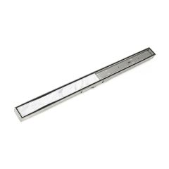 Infinity Drain 48 Inch Stainless Steel Complete Kit with Tile Insert Frame in Polished Stainless STIFAS6548PS
