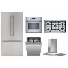 Thermador Premium Kitchen Appliance Package T1 - Gas Cooktop, Oven, Dishwasher, Refrigerator, Hood