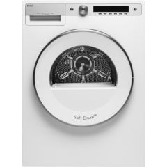 Asko T611VUW 24 Inch White Freestanding Front Load Electric 240V Vented Dryer with 5.1 cu. ft. Capacity, 15 Dry Cycles, Airing, Anti-Crease, Auto Synthetic, Line Concept™, Multi Filter System™, and Sensi Dry™ (Open Box)