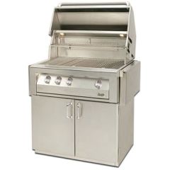 Vintage 36 Inch Built-in Propane BBQ Grill with Barbeque Grill Cart VBQ36SZG (Open Box)