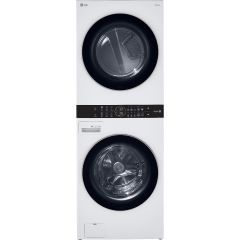 LG 27 Inch Smart Gas WashTower with 4.5 Cu. Ft. Washer Capacity, 7.4 Cu. Ft. Dryer Combo WKG101HWA