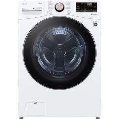 LG WM4000HWA 27 Inch Smart Front Load Washer with 4.5 Cu. Ft. Capacity, SenseClean™, SmartThinQ®, SmartDiagnosis™,Sanitary, Allergiene™, ColdWash™, NSF Certified, and Energy Star® Rated: White