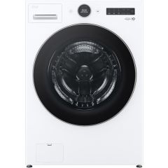 LG 27 Inch Smart Front Load Washer with 4.5 cu. ft. Capacity, TurboWash® 360°, Digital Dial Control, LCD Display, AI DD®, Allergiene® Cycle, Cold Wash Technology, LG ThinQ®, NeveRust® Drum, and ENERGY STAR Certified: White WM5500HWA