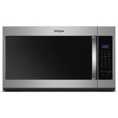 Whirlpool 30 Inch Over-the-Range Microwave 1.7 cu. ft. Convertible Venting Stainless Steel 300 CFM Blower and 1000 Watts WMH31017HS