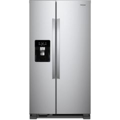 Whirlpool 36 Inch Full Size Side by Side Refrigerator with 24.55 Cu. Ft. Water Ice Dispenser Stainless Steel WRS325SDHZ