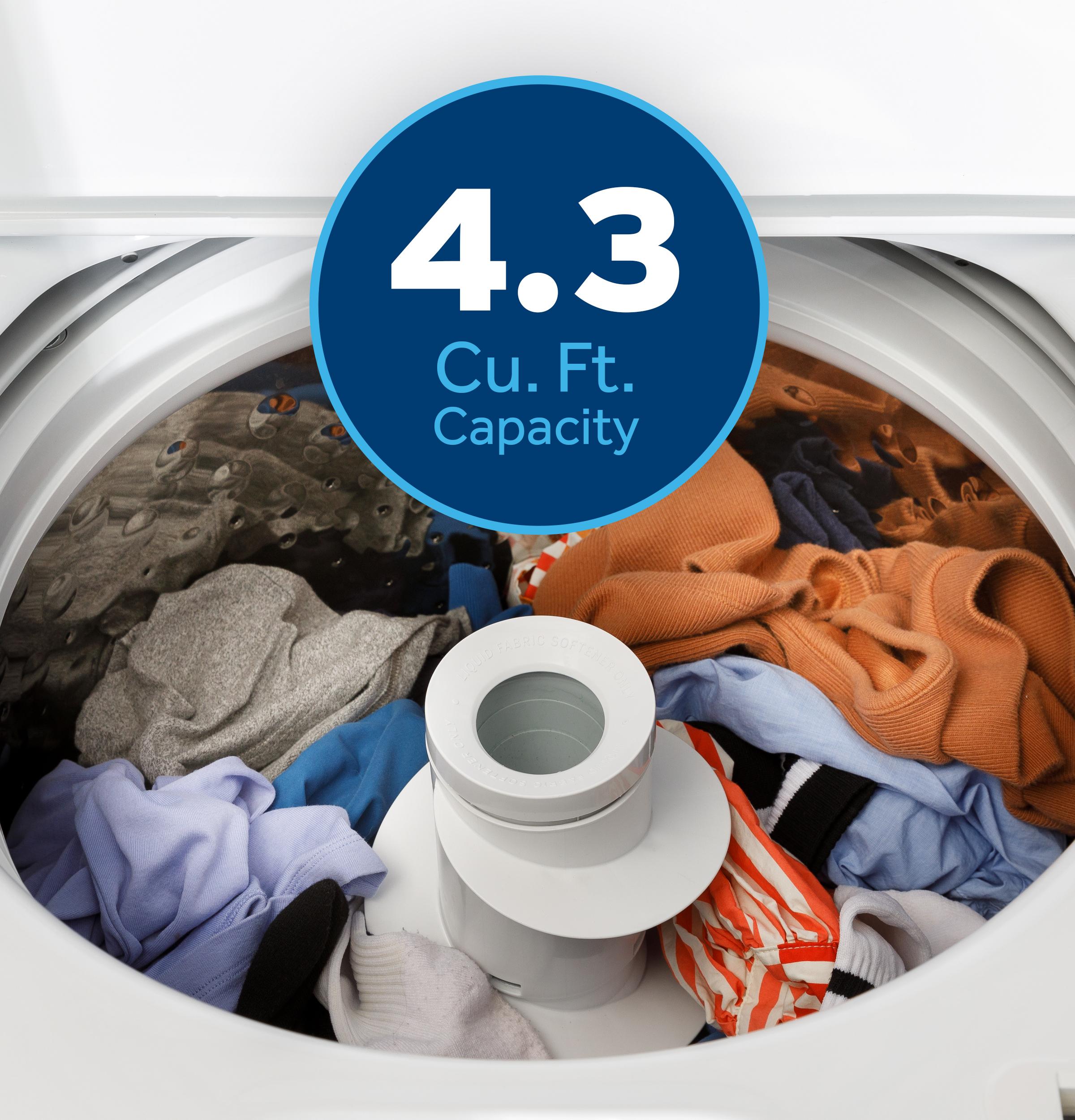 Large 4.3 Cu.Ft. Capacity