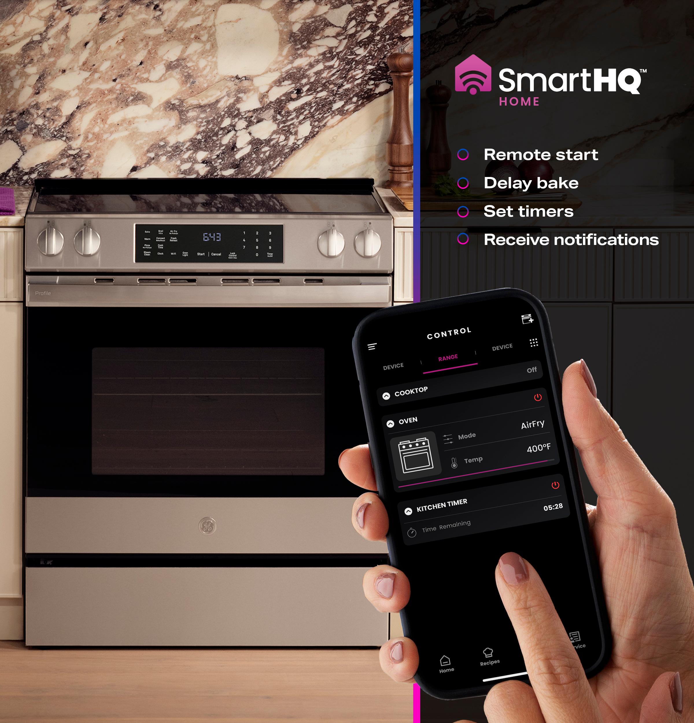 Built-In WiFi, Powered by SmartHQ App