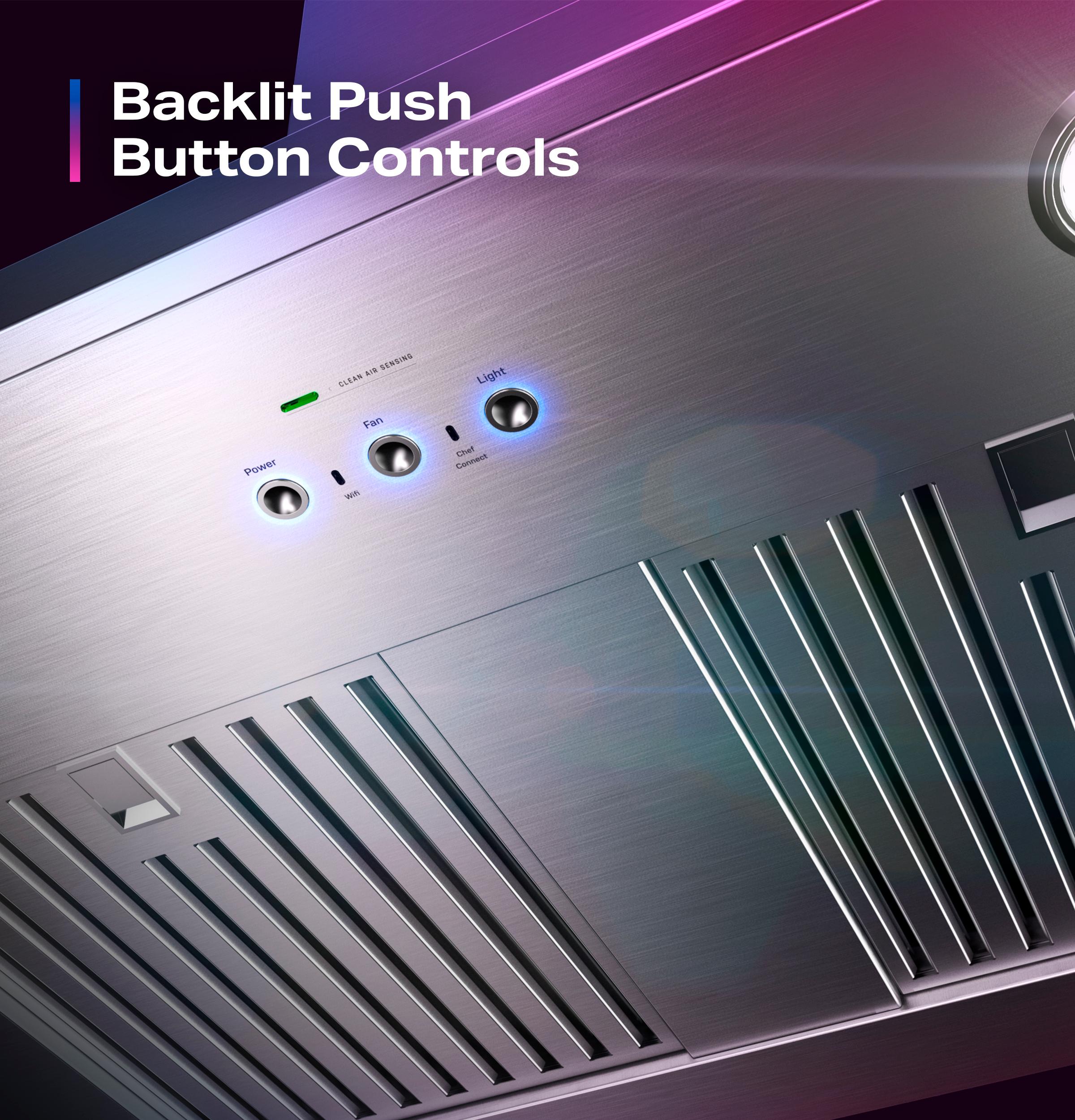 Backlit Push Button Controls