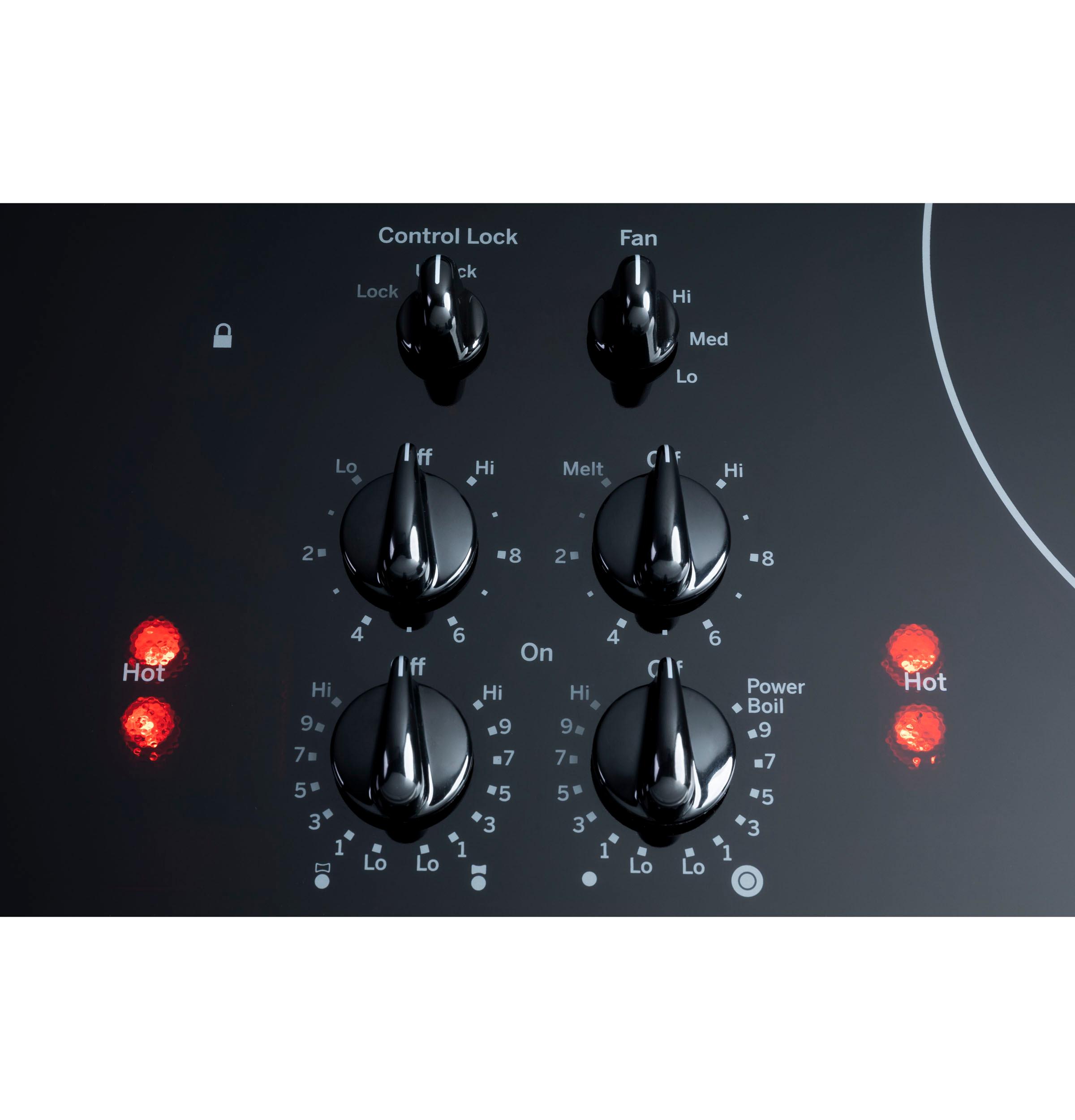 Hot surface indicator lights