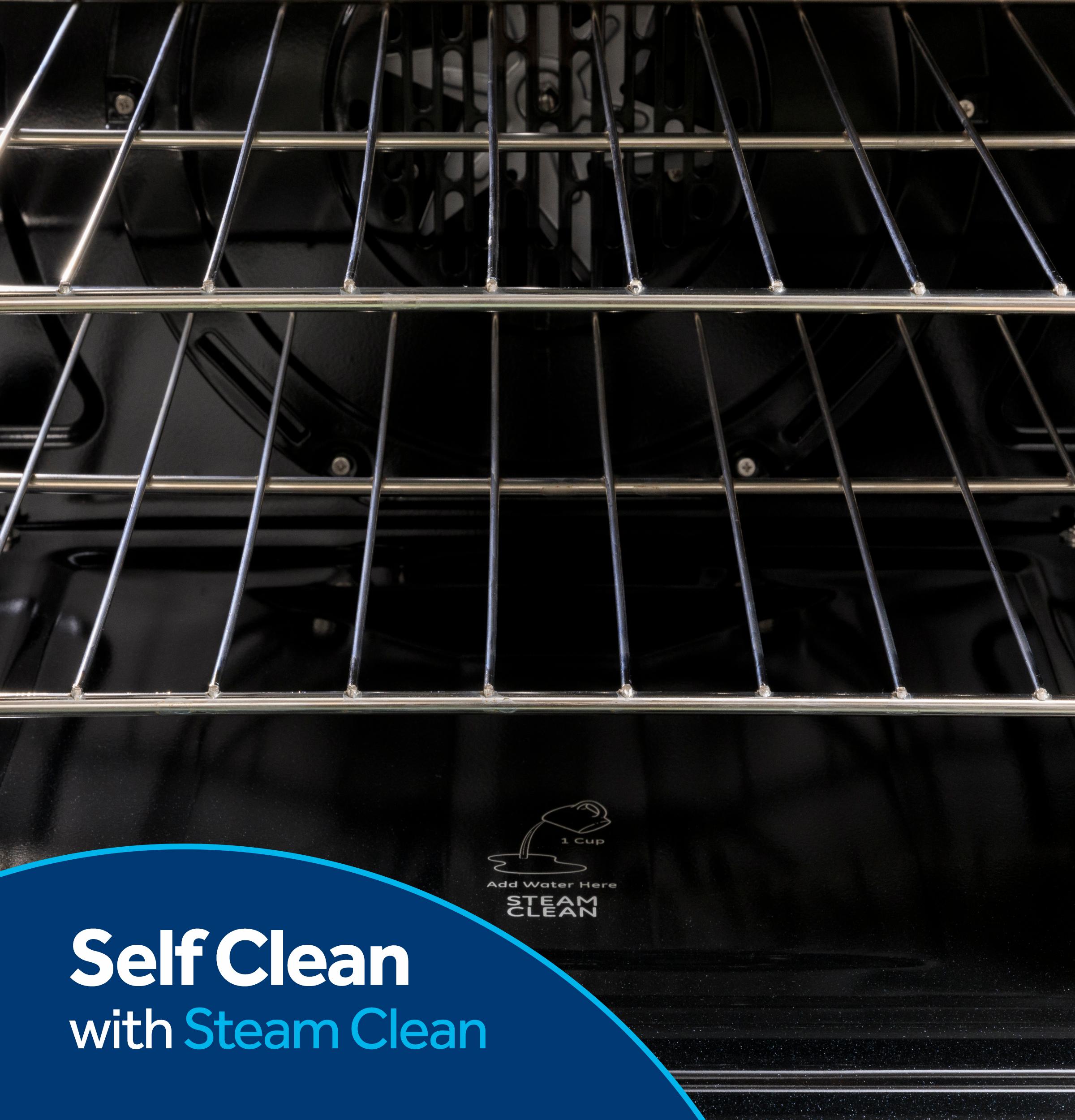 Self-clean with steam clean