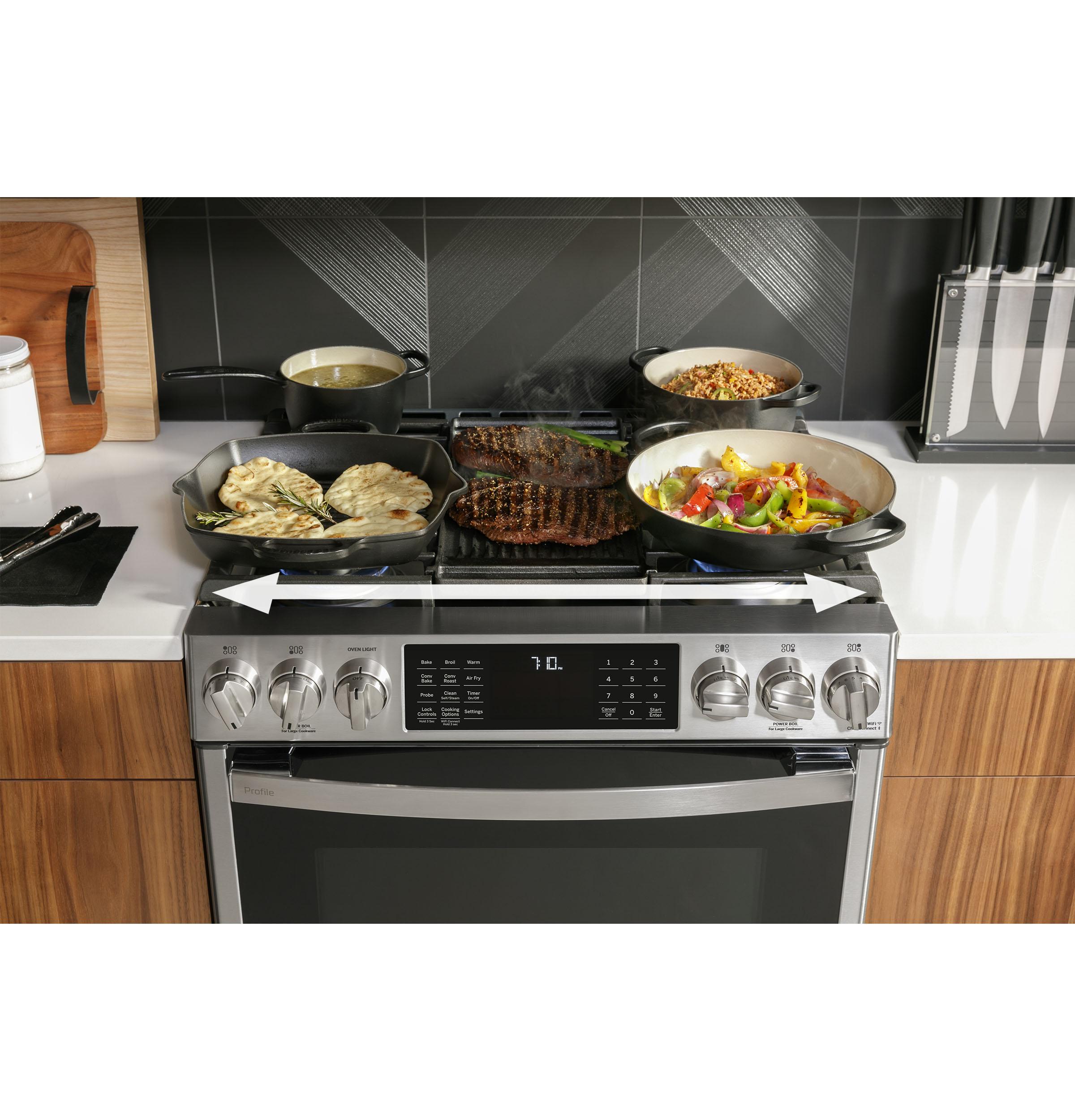 Edge-to-edge cooktop