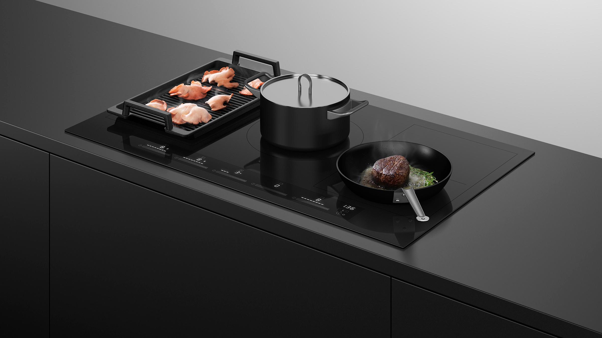Large, flexible cooking area