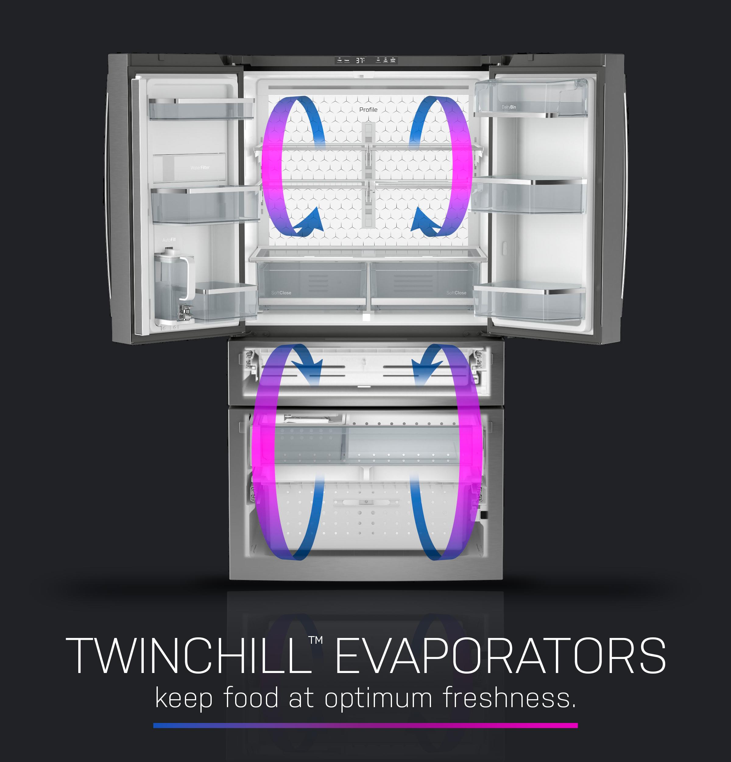 TwinChill(TM) Dual Evaporators