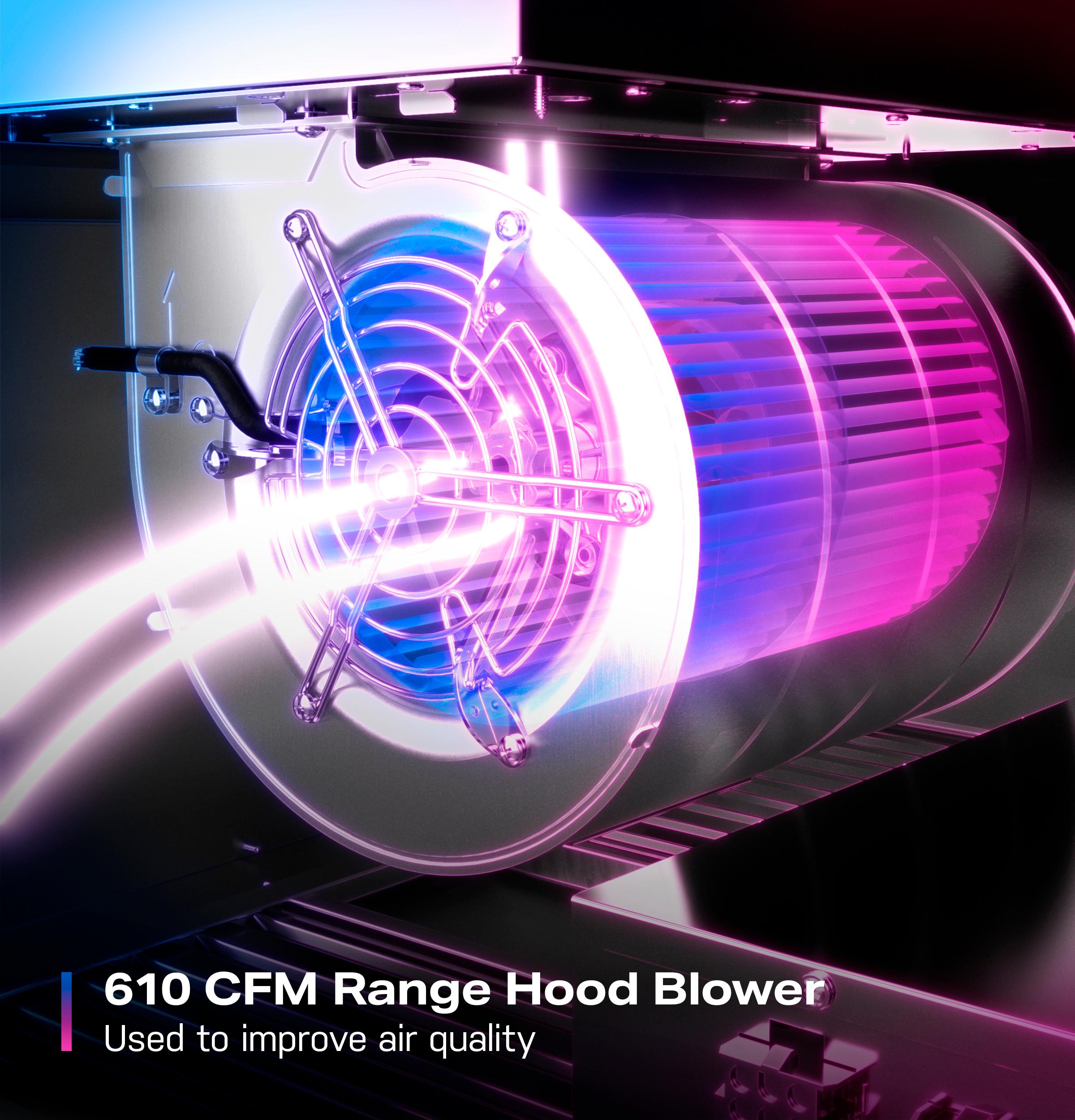 Adjustable 610 CFM Range Hood Blower Motor